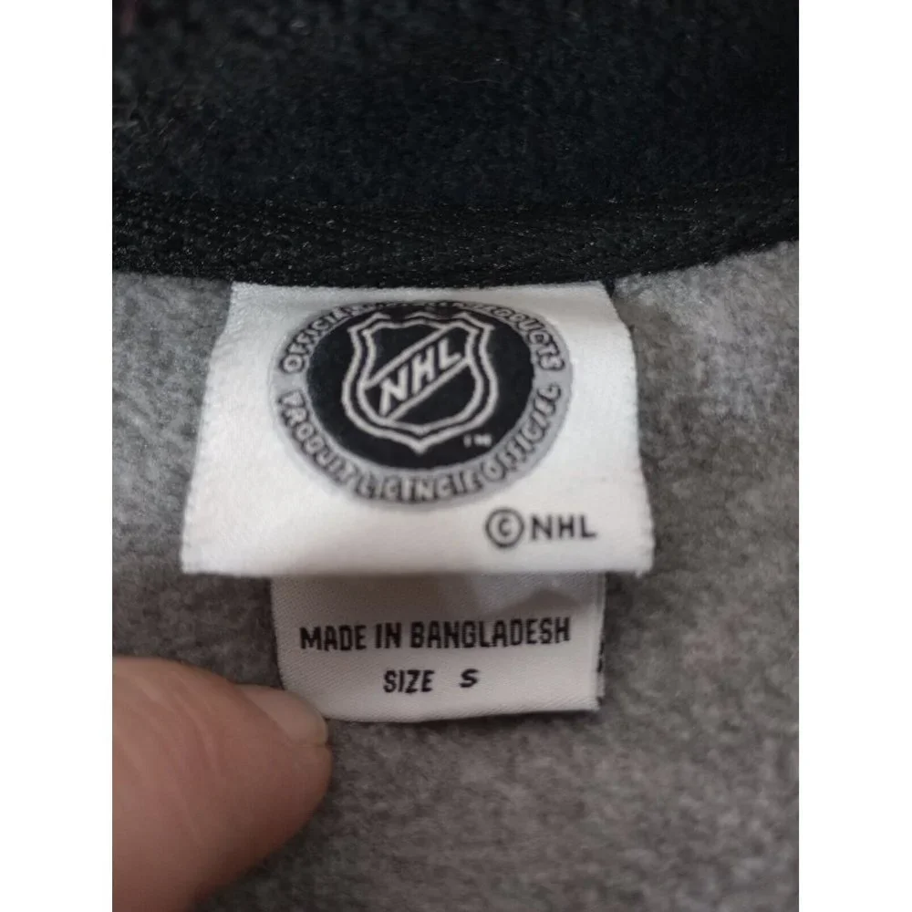 Detroit Red Wings Grey Black Fleece Full Zip Jacket Men's Small NHL - Picture 3 of 8